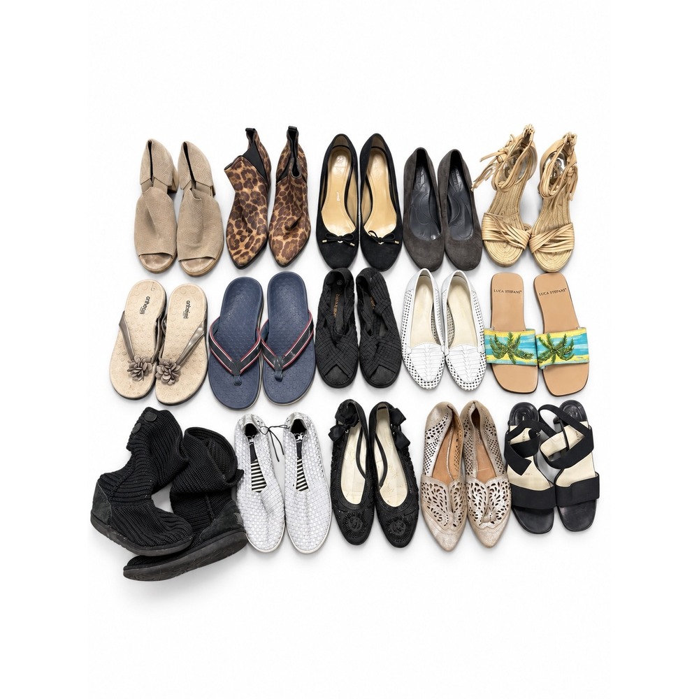 UGG, Vionic, Born Women's Mixed Sizes Styles Reseller Shoe Bundle 15 Pieces